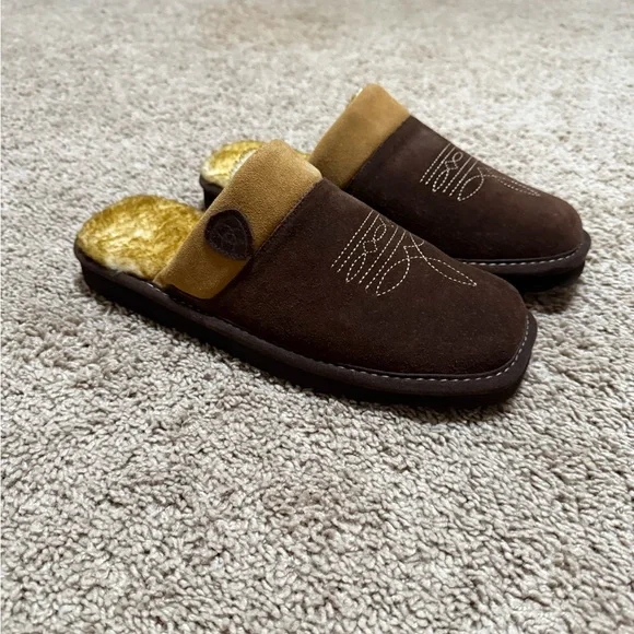 Ariat Brown Suede Men's Loafers - Picture 1 of 5